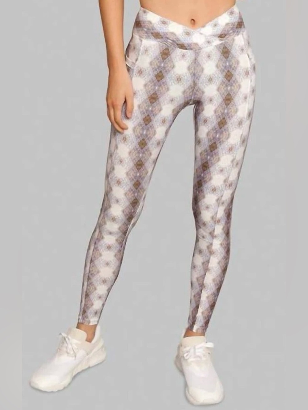 Wolven Argyole Crossover Pocket Legging